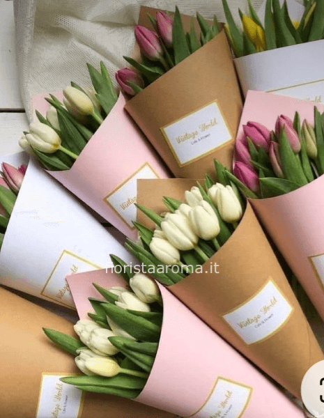 Cartoccio tulipani colori a scelta