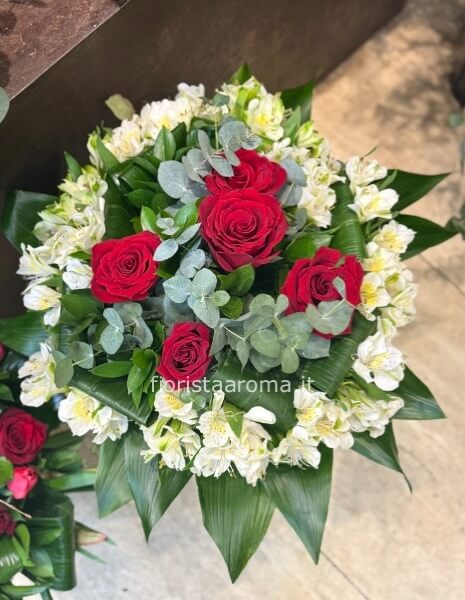 Bouquet rose e astromelie