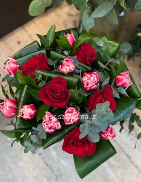 Bouquet rose e tulipani