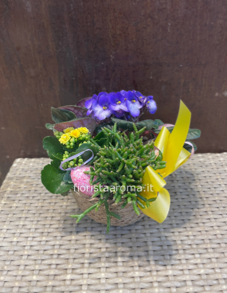 composizione in cestino