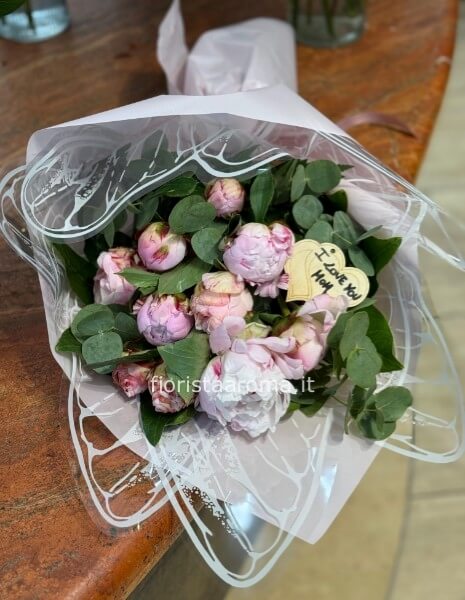 bouquet peonie